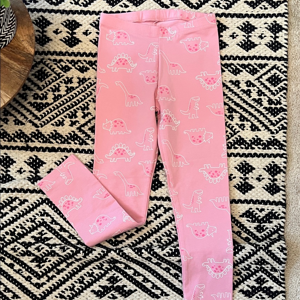 Cat & Jack Pink Dinosaur Pattern Leggings